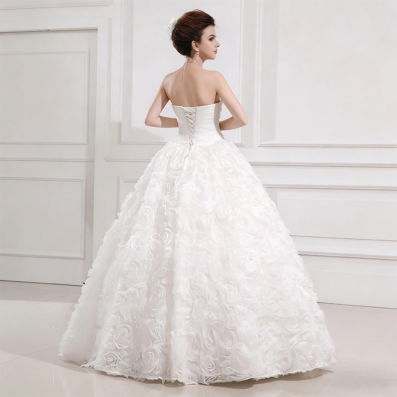 BHstyle Modern Ball-Gown Kurz Satin Puff Schleife Sexy Anlassmode Party Ballkleid Weiß Creme 34-42